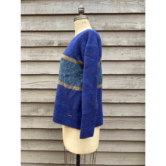 Woolrich John Rich purple grey gold Alpaca Yak Sweater NWT S $295 - Picture 10 of 10